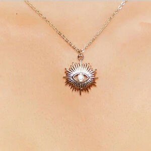 Rhinestone Eye charm Women's Fashion Necklace